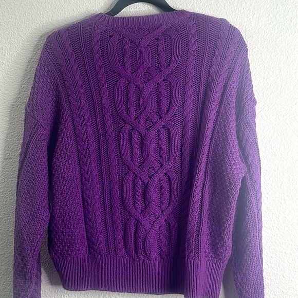 Lauren Ralph Lauren black label cable knit sweater size XlArge new - Picture 7 of 11